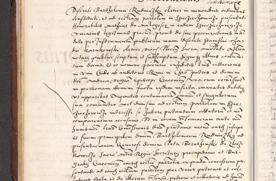Zdjęcie nr 74 dla obiektu archiwalnego: Acta actorum causarum, sententiarum tam diffinitivarum quam interlocutoriam, obligationum, constitutionum, contractuum etc. coram reverendo patre domino Petro Porembski preposito Oswieczimensi, canonico et officiali Cracoviensi de anno Domini millesimo DºLº quarto, indictione duodecima, pontificatus sanctissimi in Christo patris et domini nostri domini Julii divina providencia papae eius nominis tercii, anno quarto, a die et mense infrasciptis continuantur