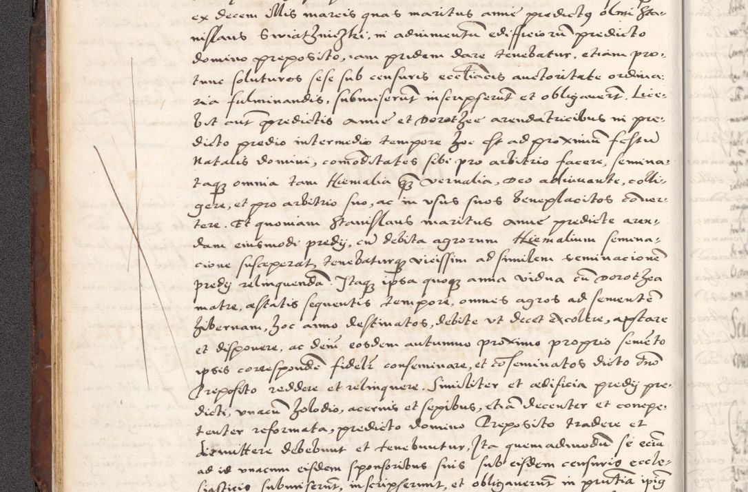 Zdjęcie nr 58 dla obiektu archiwalnego: Acta actorum causarum, sententiarum tam diffinitivarum quam interlocutoriam, obligationum, constitutionum, contractuum etc. coram reverendo patre domino Petro Porembski preposito Oswieczimensi, canonico et officiali Cracoviensi de anno Domini millesimo DºLº quarto, indictione duodecima, pontificatus sanctissimi in Christo patris et domini nostri domini Julii divina providencia papae eius nominis tercii, anno quarto, a die et mense infrasciptis continuantur