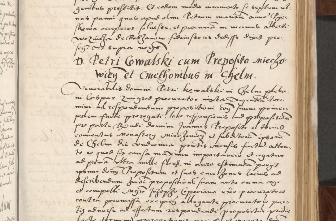 Zdjęcie nr 53 dla obiektu archiwalnego: Acta actorum causarum, sententiarum tam diffinitivarum quam interlocutoriam, obligationum, constitutionum, contractuum etc. coram reverendo patre domino Petro Porembski preposito Oswieczimensi, canonico et officiali Cracoviensi de anno Domini millesimo DºLº quarto, indictione duodecima, pontificatus sanctissimi in Christo patris et domini nostri domini Julii divina providencia papae eius nominis tercii, anno quarto, a die et mense infrasciptis continuantur