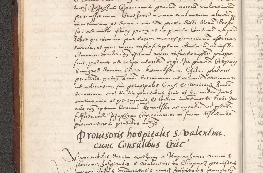 Zdjęcie nr 44 dla obiektu archiwalnego: Acta actorum causarum, sententiarum tam diffinitivarum quam interlocutoriam, obligationum, constitutionum, contractuum etc. coram reverendo patre domino Petro Porembski preposito Oswieczimensi, canonico et officiali Cracoviensi de anno Domini millesimo DºLº quarto, indictione duodecima, pontificatus sanctissimi in Christo patris et domini nostri domini Julii divina providencia papae eius nominis tercii, anno quarto, a die et mense infrasciptis continuantur