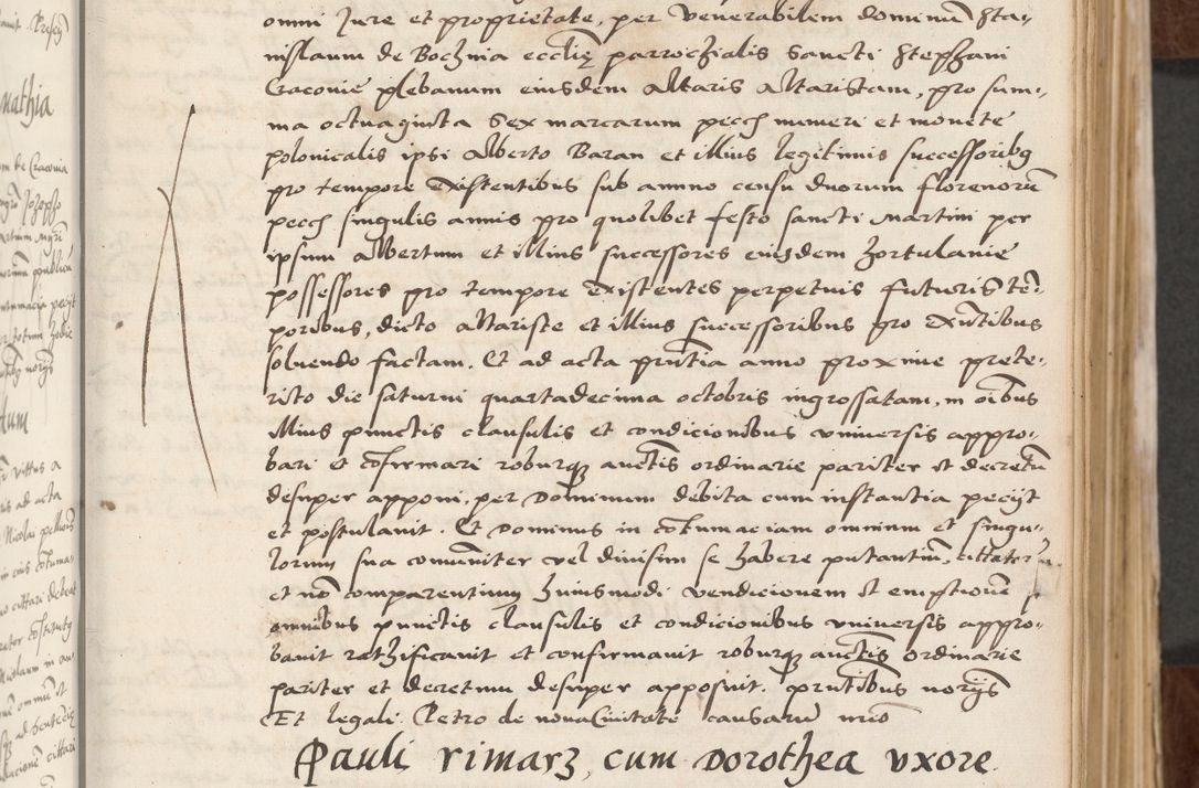 Zdjęcie nr 31 dla obiektu archiwalnego: Acta actorum causarum, sententiarum tam diffinitivarum quam interlocutoriam, obligationum, constitutionum, contractuum etc. coram reverendo patre domino Petro Porembski preposito Oswieczimensi, canonico et officiali Cracoviensi de anno Domini millesimo DºLº quarto, indictione duodecima, pontificatus sanctissimi in Christo patris et domini nostri domini Julii divina providencia papae eius nominis tercii, anno quarto, a die et mense infrasciptis continuantur