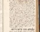 Zdjęcie nr 27 dla obiektu archiwalnego: Acta actorum causarum, sententiarum tam diffinitivarum quam interlocutoriam, obligationum, constitutionum, contractuum etc. coram reverendo patre domino Petro Porembski preposito Oswieczimensi, canonico et officiali Cracoviensi de anno Domini millesimo DºLº quarto, indictione duodecima, pontificatus sanctissimi in Christo patris et domini nostri domini Julii divina providencia papae eius nominis tercii, anno quarto, a die et mense infrasciptis continuantur