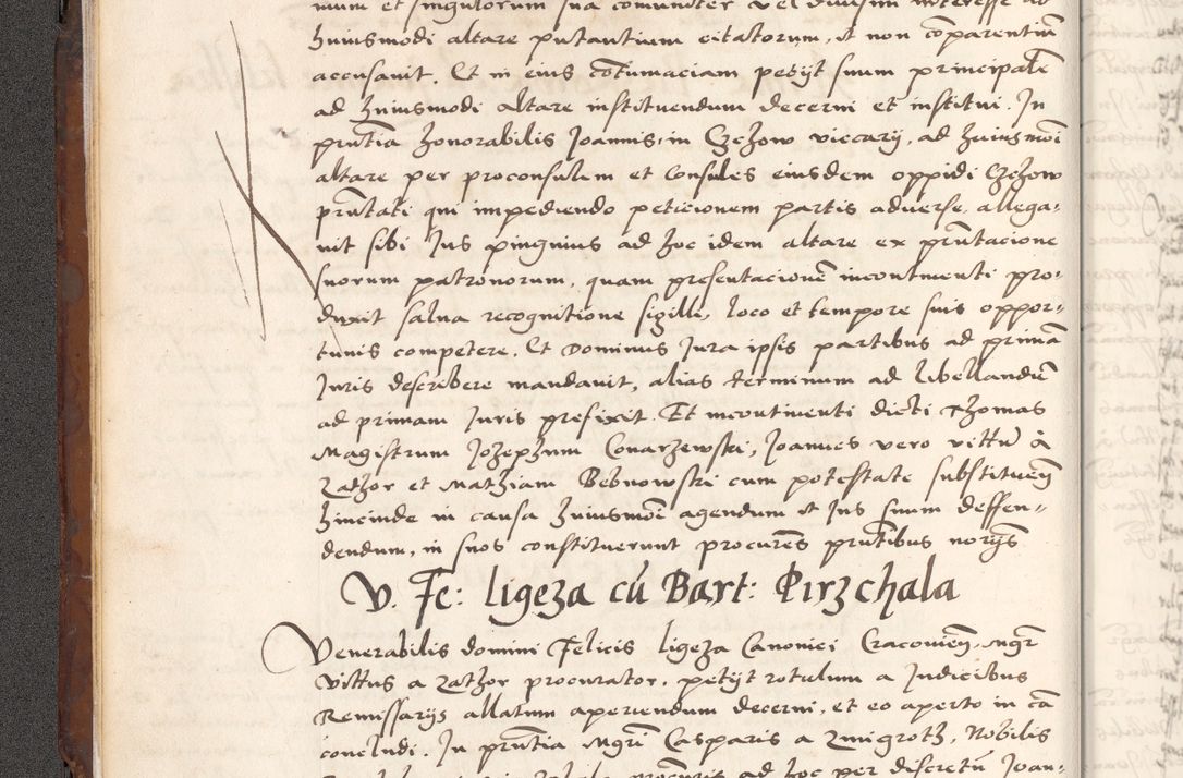 Zdjęcie nr 22 dla obiektu archiwalnego: Acta actorum causarum, sententiarum tam diffinitivarum quam interlocutoriam, obligationum, constitutionum, contractuum etc. coram reverendo patre domino Petro Porembski preposito Oswieczimensi, canonico et officiali Cracoviensi de anno Domini millesimo DºLº quarto, indictione duodecima, pontificatus sanctissimi in Christo patris et domini nostri domini Julii divina providencia papae eius nominis tercii, anno quarto, a die et mense infrasciptis continuantur
