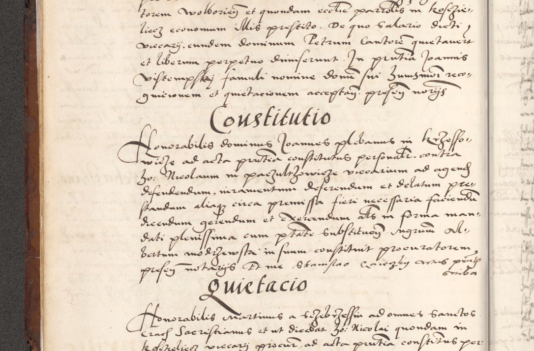Zdjęcie nr 26 dla obiektu archiwalnego: Acta actorum causarum, sententiarum tam diffinitivarum quam interlocutoriam, obligationum, constitutionum, contractuum etc. coram reverendo patre domino Petro Porembski preposito Oswieczimensi, canonico et officiali Cracoviensi de anno Domini millesimo DºLº quarto, indictione duodecima, pontificatus sanctissimi in Christo patris et domini nostri domini Julii divina providencia papae eius nominis tercii, anno quarto, a die et mense infrasciptis continuantur