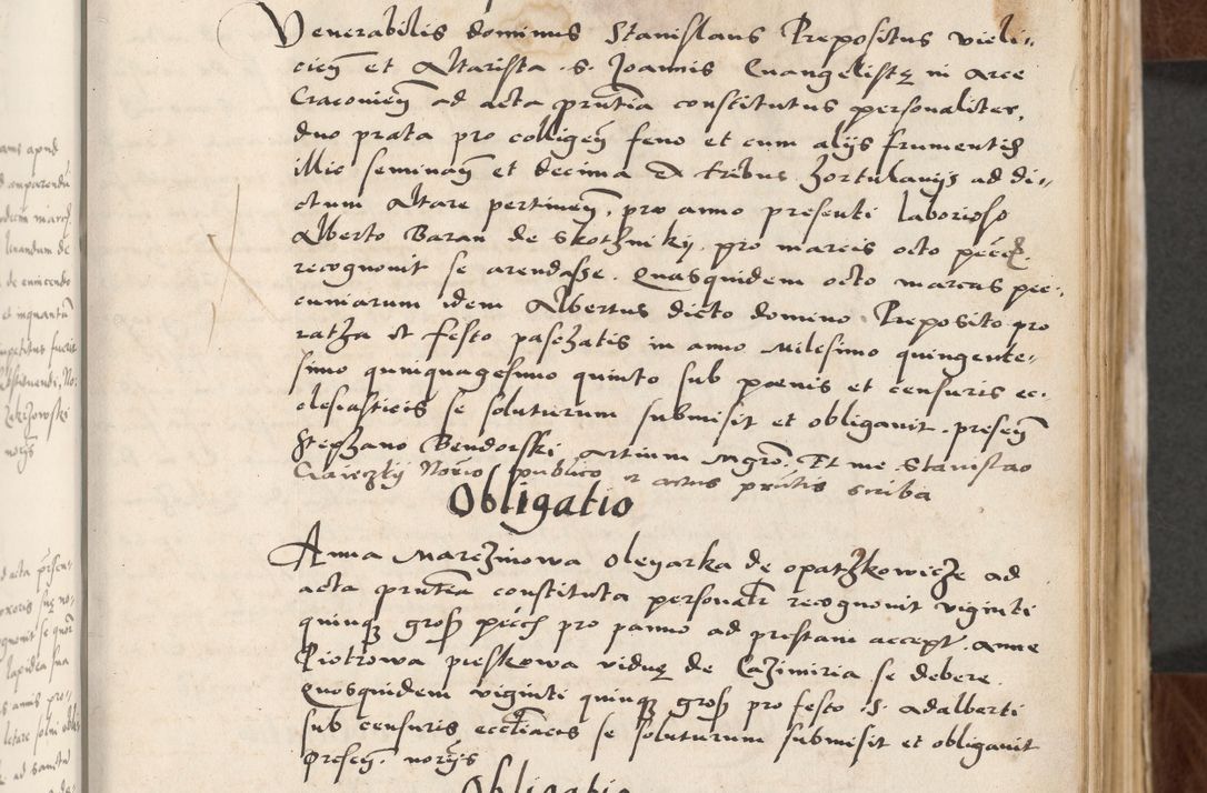 Zdjęcie nr 13 dla obiektu archiwalnego: Acta actorum causarum, sententiarum tam diffinitivarum quam interlocutoriam, obligationum, constitutionum, contractuum etc. coram reverendo patre domino Petro Porembski preposito Oswieczimensi, canonico et officiali Cracoviensi de anno Domini millesimo DºLº quarto, indictione duodecima, pontificatus sanctissimi in Christo patris et domini nostri domini Julii divina providencia papae eius nominis tercii, anno quarto, a die et mense infrasciptis continuantur