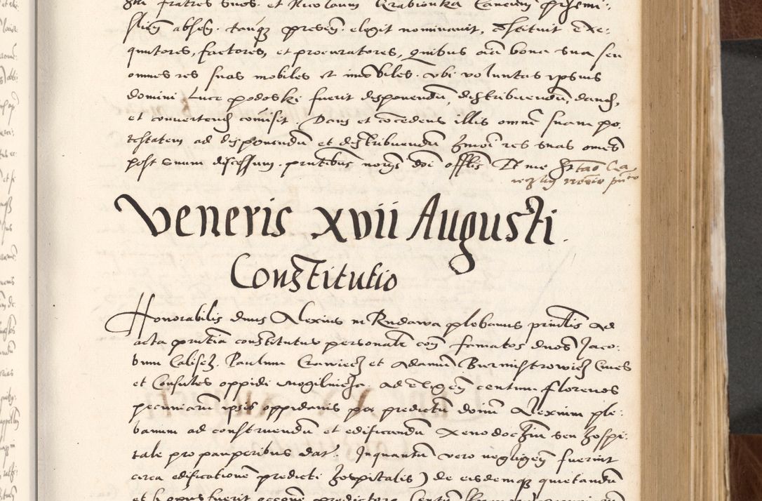 Zdjęcie nr 213 dla obiektu archiwalnego: Acta actorum causarum, sententiarum tam diffinitivarum quam interlocutoriam, obligationum, constitutionum, contractuum etc. coram reverendo patre domino Petro Porembski preposito Oswieczimensi, canonico et officiali Cracoviensi de anno Domini millesimo DºLº quarto, indictione duodecima, pontificatus sanctissimi in Christo patris et domini nostri domini Julii divina providencia papae eius nominis tercii, anno quarto, a die et mense infrasciptis continuantur