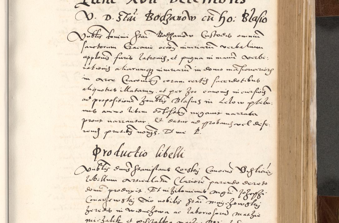 Zdjęcie nr 401 dla obiektu archiwalnego: Acta actorum causarum, sententiarum tam diffinitivarum quam interlocutoriam, obligationum, constitutionum, contractuum etc. coram reverendo patre domino Petro Porembski preposito Oswieczimensi, canonico et officiali Cracoviensi de anno Domini millesimo DºLº quarto, indictione duodecima, pontificatus sanctissimi in Christo patris et domini nostri domini Julii divina providencia papae eius nominis tercii, anno quarto, a die et mense infrasciptis continuantur