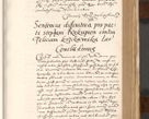 Zdjęcie nr 397 dla obiektu archiwalnego: Acta actorum causarum, sententiarum tam diffinitivarum quam interlocutoriam, obligationum, constitutionum, contractuum etc. coram reverendo patre domino Petro Porembski preposito Oswieczimensi, canonico et officiali Cracoviensi de anno Domini millesimo DºLº quarto, indictione duodecima, pontificatus sanctissimi in Christo patris et domini nostri domini Julii divina providencia papae eius nominis tercii, anno quarto, a die et mense infrasciptis continuantur