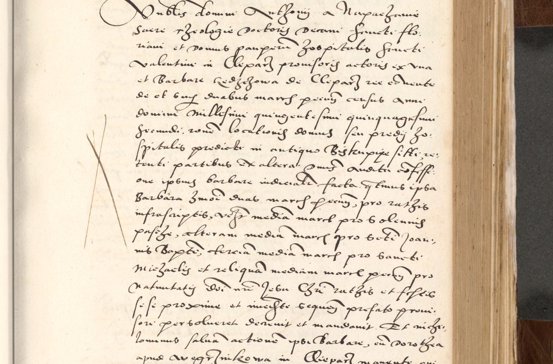 Zdjęcie nr 399 dla obiektu archiwalnego: Acta actorum causarum, sententiarum tam diffinitivarum quam interlocutoriam, obligationum, constitutionum, contractuum etc. coram reverendo patre domino Petro Porembski preposito Oswieczimensi, canonico et officiali Cracoviensi de anno Domini millesimo DºLº quarto, indictione duodecima, pontificatus sanctissimi in Christo patris et domini nostri domini Julii divina providencia papae eius nominis tercii, anno quarto, a die et mense infrasciptis continuantur