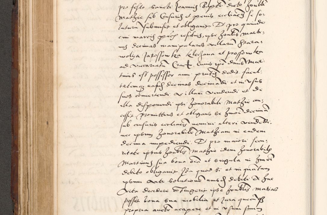 Zdjęcie nr 388 dla obiektu archiwalnego: Acta actorum causarum, sententiarum tam diffinitivarum quam interlocutoriam, obligationum, constitutionum, contractuum etc. coram reverendo patre domino Petro Porembski preposito Oswieczimensi, canonico et officiali Cracoviensi de anno Domini millesimo DºLº quarto, indictione duodecima, pontificatus sanctissimi in Christo patris et domini nostri domini Julii divina providencia papae eius nominis tercii, anno quarto, a die et mense infrasciptis continuantur