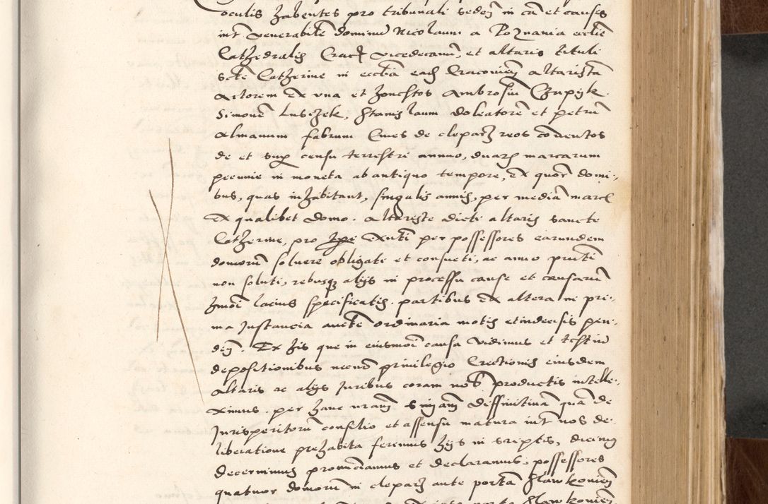 Zdjęcie nr 379 dla obiektu archiwalnego: Acta actorum causarum, sententiarum tam diffinitivarum quam interlocutoriam, obligationum, constitutionum, contractuum etc. coram reverendo patre domino Petro Porembski preposito Oswieczimensi, canonico et officiali Cracoviensi de anno Domini millesimo DºLº quarto, indictione duodecima, pontificatus sanctissimi in Christo patris et domini nostri domini Julii divina providencia papae eius nominis tercii, anno quarto, a die et mense infrasciptis continuantur