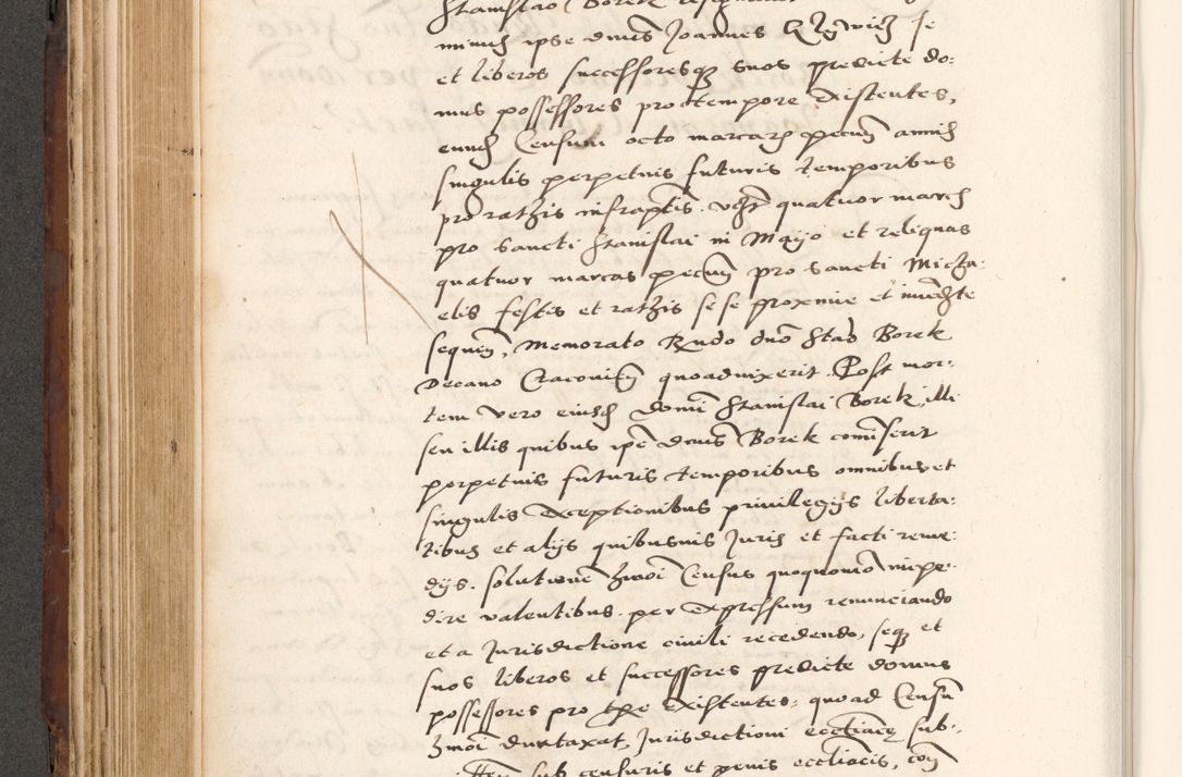 Zdjęcie nr 382 dla obiektu archiwalnego: Acta actorum causarum, sententiarum tam diffinitivarum quam interlocutoriam, obligationum, constitutionum, contractuum etc. coram reverendo patre domino Petro Porembski preposito Oswieczimensi, canonico et officiali Cracoviensi de anno Domini millesimo DºLº quarto, indictione duodecima, pontificatus sanctissimi in Christo patris et domini nostri domini Julii divina providencia papae eius nominis tercii, anno quarto, a die et mense infrasciptis continuantur