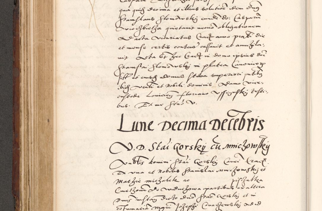 Zdjęcie nr 376 dla obiektu archiwalnego: Acta actorum causarum, sententiarum tam diffinitivarum quam interlocutoriam, obligationum, constitutionum, contractuum etc. coram reverendo patre domino Petro Porembski preposito Oswieczimensi, canonico et officiali Cracoviensi de anno Domini millesimo DºLº quarto, indictione duodecima, pontificatus sanctissimi in Christo patris et domini nostri domini Julii divina providencia papae eius nominis tercii, anno quarto, a die et mense infrasciptis continuantur