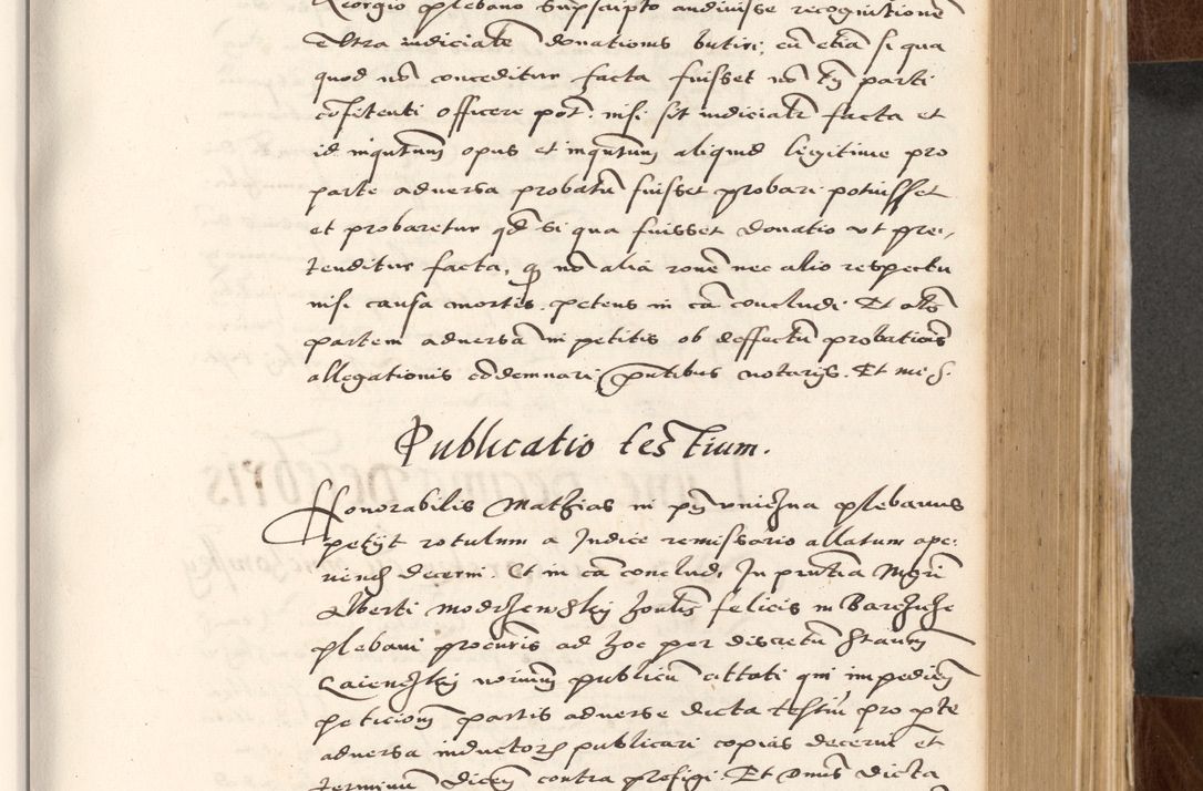 Zdjęcie nr 375 dla obiektu archiwalnego: Acta actorum causarum, sententiarum tam diffinitivarum quam interlocutoriam, obligationum, constitutionum, contractuum etc. coram reverendo patre domino Petro Porembski preposito Oswieczimensi, canonico et officiali Cracoviensi de anno Domini millesimo DºLº quarto, indictione duodecima, pontificatus sanctissimi in Christo patris et domini nostri domini Julii divina providencia papae eius nominis tercii, anno quarto, a die et mense infrasciptis continuantur