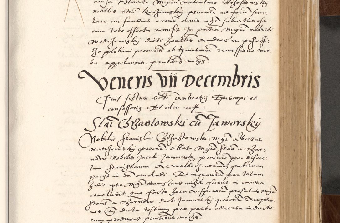 Zdjęcie nr 371 dla obiektu archiwalnego: Acta actorum causarum, sententiarum tam diffinitivarum quam interlocutoriam, obligationum, constitutionum, contractuum etc. coram reverendo patre domino Petro Porembski preposito Oswieczimensi, canonico et officiali Cracoviensi de anno Domini millesimo DºLº quarto, indictione duodecima, pontificatus sanctissimi in Christo patris et domini nostri domini Julii divina providencia papae eius nominis tercii, anno quarto, a die et mense infrasciptis continuantur