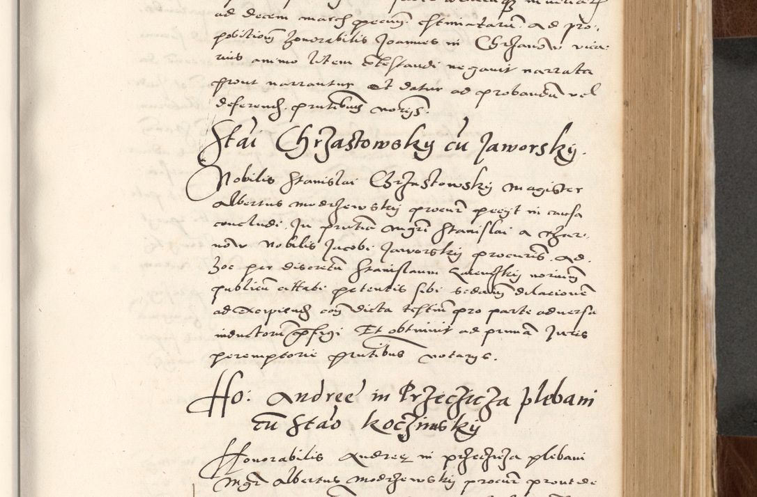 Zdjęcie nr 363 dla obiektu archiwalnego: Acta actorum causarum, sententiarum tam diffinitivarum quam interlocutoriam, obligationum, constitutionum, contractuum etc. coram reverendo patre domino Petro Porembski preposito Oswieczimensi, canonico et officiali Cracoviensi de anno Domini millesimo DºLº quarto, indictione duodecima, pontificatus sanctissimi in Christo patris et domini nostri domini Julii divina providencia papae eius nominis tercii, anno quarto, a die et mense infrasciptis continuantur