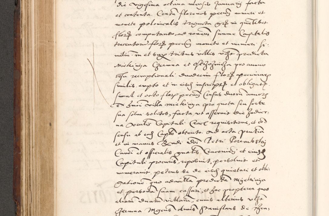 Zdjęcie nr 360 dla obiektu archiwalnego: Acta actorum causarum, sententiarum tam diffinitivarum quam interlocutoriam, obligationum, constitutionum, contractuum etc. coram reverendo patre domino Petro Porembski preposito Oswieczimensi, canonico et officiali Cracoviensi de anno Domini millesimo DºLº quarto, indictione duodecima, pontificatus sanctissimi in Christo patris et domini nostri domini Julii divina providencia papae eius nominis tercii, anno quarto, a die et mense infrasciptis continuantur