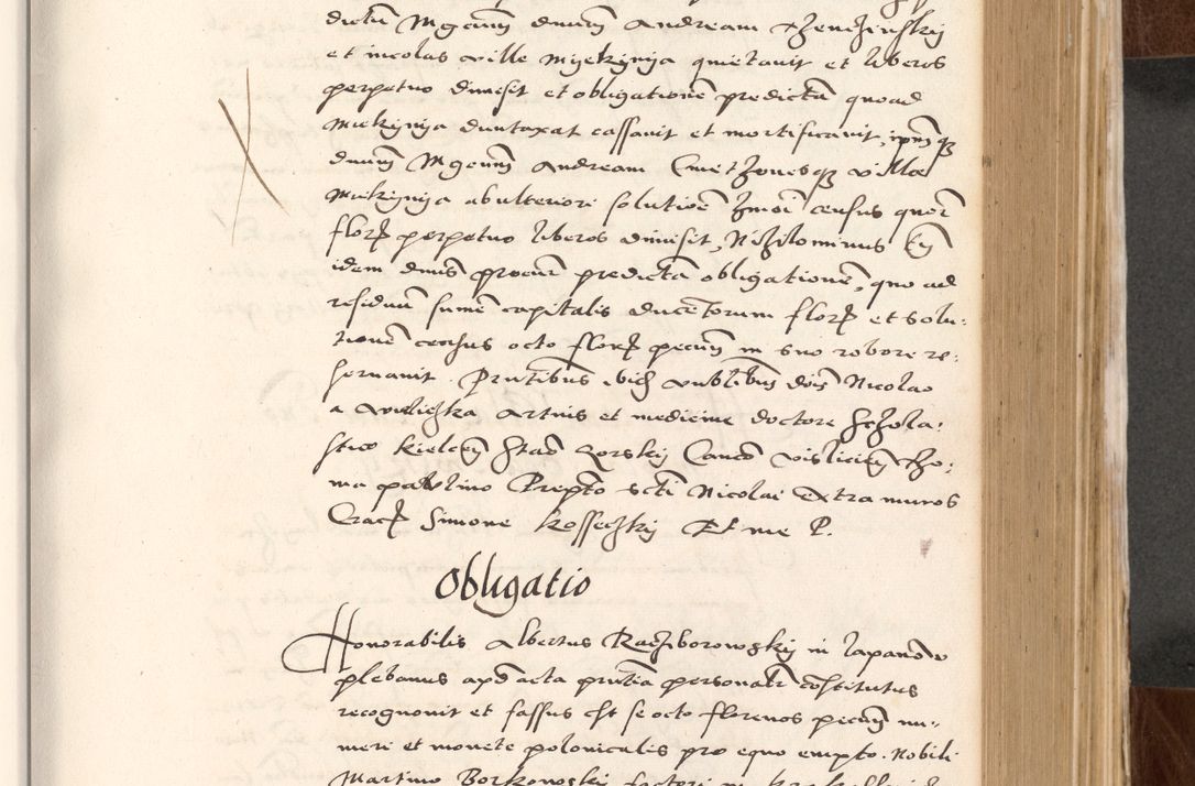 Zdjęcie nr 361 dla obiektu archiwalnego: Acta actorum causarum, sententiarum tam diffinitivarum quam interlocutoriam, obligationum, constitutionum, contractuum etc. coram reverendo patre domino Petro Porembski preposito Oswieczimensi, canonico et officiali Cracoviensi de anno Domini millesimo DºLº quarto, indictione duodecima, pontificatus sanctissimi in Christo patris et domini nostri domini Julii divina providencia papae eius nominis tercii, anno quarto, a die et mense infrasciptis continuantur