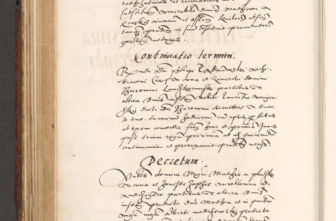 Zdjęcie nr 352 dla obiektu archiwalnego: Acta actorum causarum, sententiarum tam diffinitivarum quam interlocutoriam, obligationum, constitutionum, contractuum etc. coram reverendo patre domino Petro Porembski preposito Oswieczimensi, canonico et officiali Cracoviensi de anno Domini millesimo DºLº quarto, indictione duodecima, pontificatus sanctissimi in Christo patris et domini nostri domini Julii divina providencia papae eius nominis tercii, anno quarto, a die et mense infrasciptis continuantur
