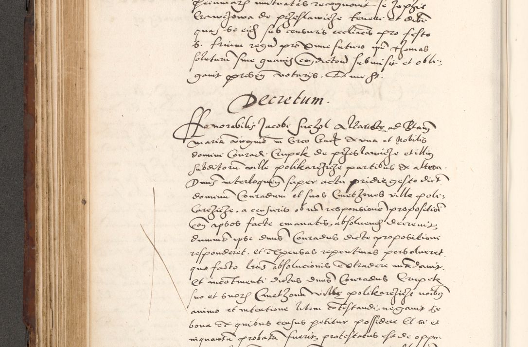 Zdjęcie nr 344 dla obiektu archiwalnego: Acta actorum causarum, sententiarum tam diffinitivarum quam interlocutoriam, obligationum, constitutionum, contractuum etc. coram reverendo patre domino Petro Porembski preposito Oswieczimensi, canonico et officiali Cracoviensi de anno Domini millesimo DºLº quarto, indictione duodecima, pontificatus sanctissimi in Christo patris et domini nostri domini Julii divina providencia papae eius nominis tercii, anno quarto, a die et mense infrasciptis continuantur
