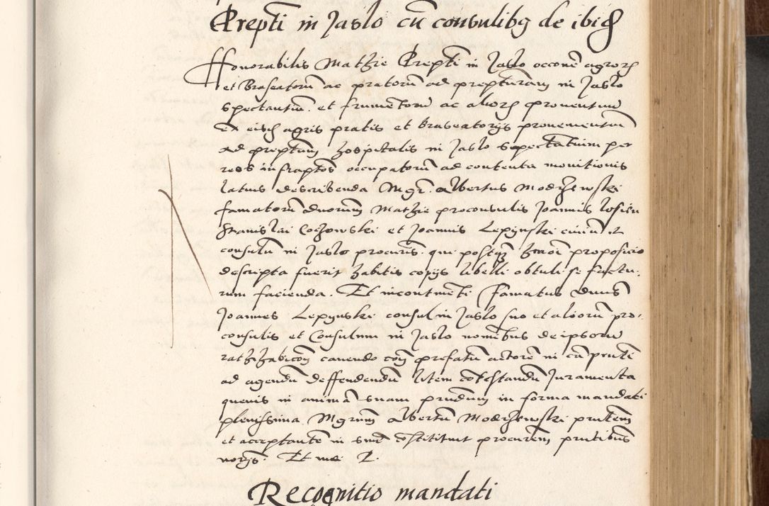 Zdjęcie nr 337 dla obiektu archiwalnego: Acta actorum causarum, sententiarum tam diffinitivarum quam interlocutoriam, obligationum, constitutionum, contractuum etc. coram reverendo patre domino Petro Porembski preposito Oswieczimensi, canonico et officiali Cracoviensi de anno Domini millesimo DºLº quarto, indictione duodecima, pontificatus sanctissimi in Christo patris et domini nostri domini Julii divina providencia papae eius nominis tercii, anno quarto, a die et mense infrasciptis continuantur