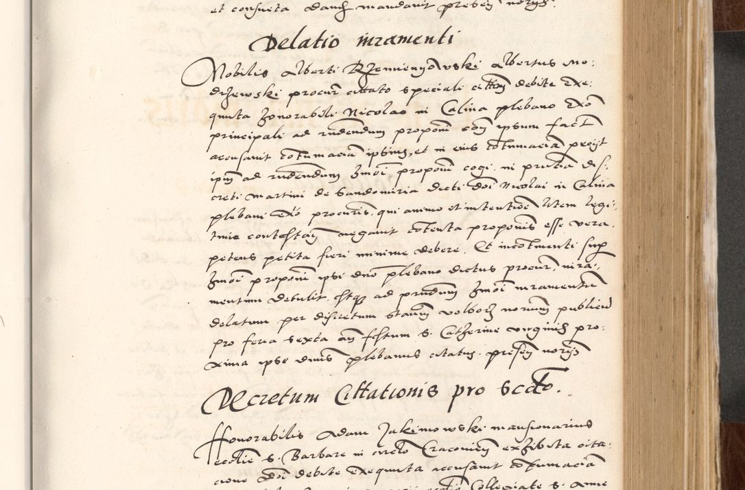 Zdjęcie nr 329 dla obiektu archiwalnego: Acta actorum causarum, sententiarum tam diffinitivarum quam interlocutoriam, obligationum, constitutionum, contractuum etc. coram reverendo patre domino Petro Porembski preposito Oswieczimensi, canonico et officiali Cracoviensi de anno Domini millesimo DºLº quarto, indictione duodecima, pontificatus sanctissimi in Christo patris et domini nostri domini Julii divina providencia papae eius nominis tercii, anno quarto, a die et mense infrasciptis continuantur