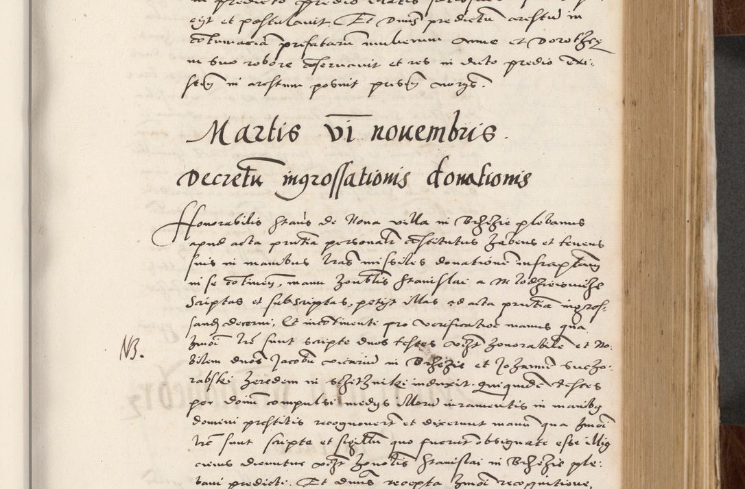 Zdjęcie nr 315 dla obiektu archiwalnego: Acta actorum causarum, sententiarum tam diffinitivarum quam interlocutoriam, obligationum, constitutionum, contractuum etc. coram reverendo patre domino Petro Porembski preposito Oswieczimensi, canonico et officiali Cracoviensi de anno Domini millesimo DºLº quarto, indictione duodecima, pontificatus sanctissimi in Christo patris et domini nostri domini Julii divina providencia papae eius nominis tercii, anno quarto, a die et mense infrasciptis continuantur