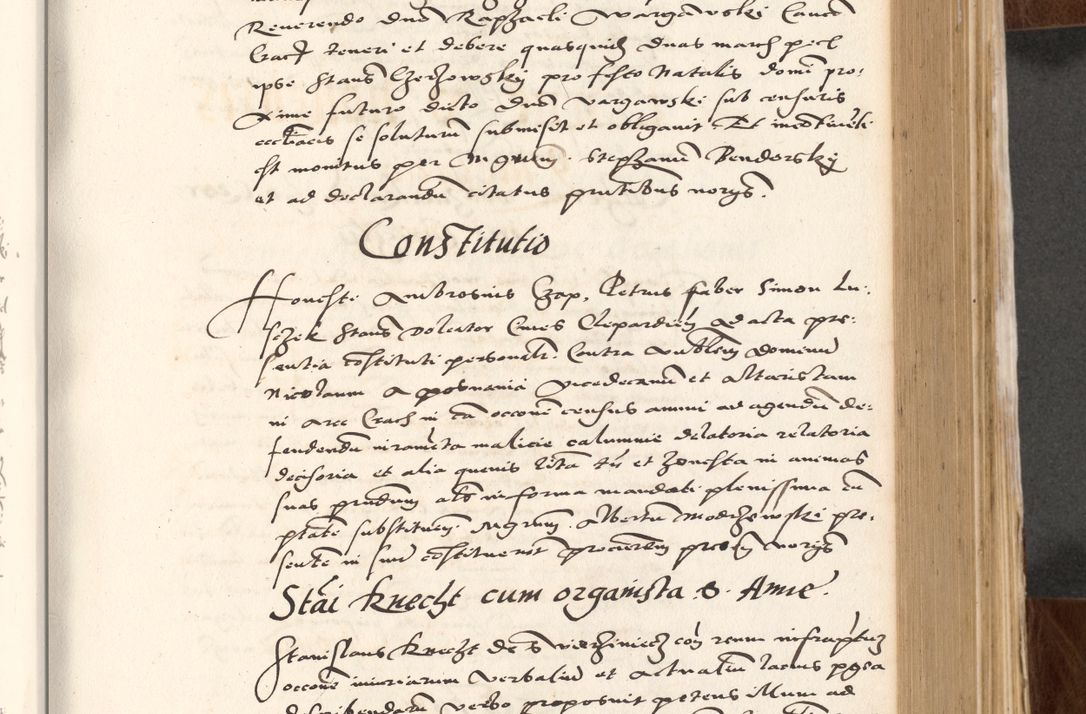 Zdjęcie nr 313 dla obiektu archiwalnego: Acta actorum causarum, sententiarum tam diffinitivarum quam interlocutoriam, obligationum, constitutionum, contractuum etc. coram reverendo patre domino Petro Porembski preposito Oswieczimensi, canonico et officiali Cracoviensi de anno Domini millesimo DºLº quarto, indictione duodecima, pontificatus sanctissimi in Christo patris et domini nostri domini Julii divina providencia papae eius nominis tercii, anno quarto, a die et mense infrasciptis continuantur