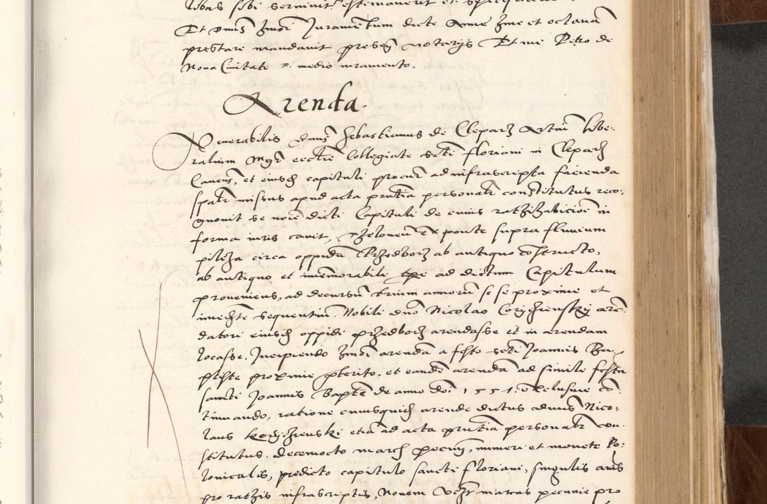 Zdjęcie nr 307 dla obiektu archiwalnego: Acta actorum causarum, sententiarum tam diffinitivarum quam interlocutoriam, obligationum, constitutionum, contractuum etc. coram reverendo patre domino Petro Porembski preposito Oswieczimensi, canonico et officiali Cracoviensi de anno Domini millesimo DºLº quarto, indictione duodecima, pontificatus sanctissimi in Christo patris et domini nostri domini Julii divina providencia papae eius nominis tercii, anno quarto, a die et mense infrasciptis continuantur