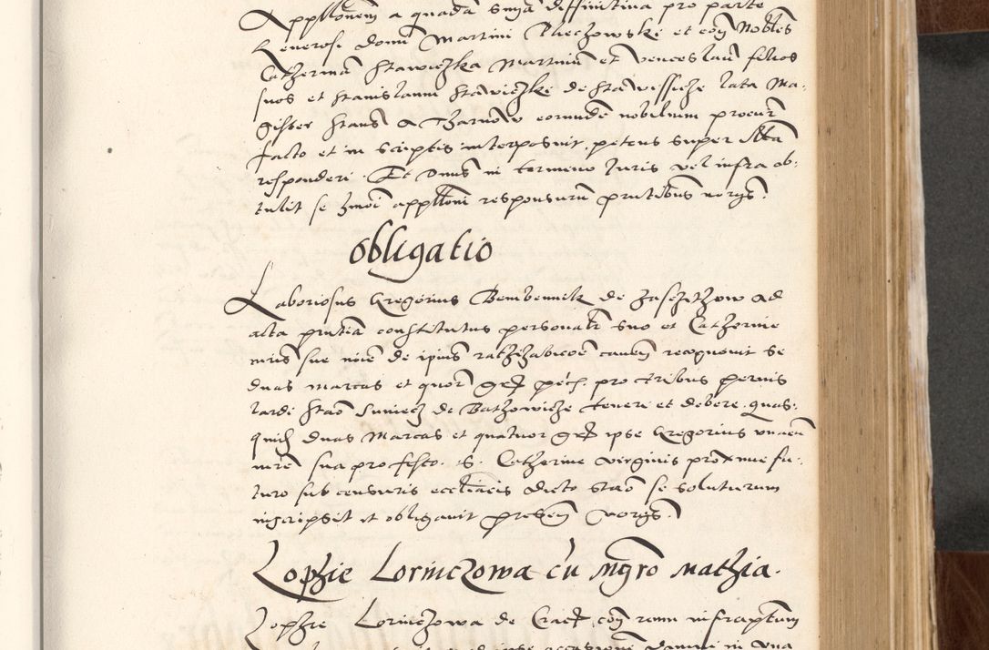 Zdjęcie nr 305 dla obiektu archiwalnego: Acta actorum causarum, sententiarum tam diffinitivarum quam interlocutoriam, obligationum, constitutionum, contractuum etc. coram reverendo patre domino Petro Porembski preposito Oswieczimensi, canonico et officiali Cracoviensi de anno Domini millesimo DºLº quarto, indictione duodecima, pontificatus sanctissimi in Christo patris et domini nostri domini Julii divina providencia papae eius nominis tercii, anno quarto, a die et mense infrasciptis continuantur