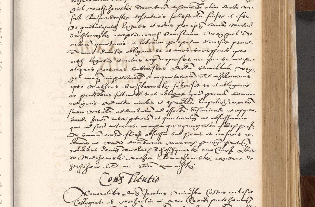 Zdjęcie nr 297 dla obiektu archiwalnego: Acta actorum causarum, sententiarum tam diffinitivarum quam interlocutoriam, obligationum, constitutionum, contractuum etc. coram reverendo patre domino Petro Porembski preposito Oswieczimensi, canonico et officiali Cracoviensi de anno Domini millesimo DºLº quarto, indictione duodecima, pontificatus sanctissimi in Christo patris et domini nostri domini Julii divina providencia papae eius nominis tercii, anno quarto, a die et mense infrasciptis continuantur