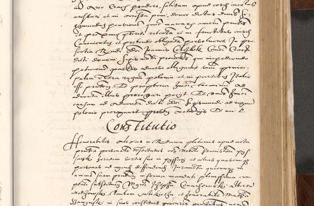 Zdjęcie nr 299 dla obiektu archiwalnego: Acta actorum causarum, sententiarum tam diffinitivarum quam interlocutoriam, obligationum, constitutionum, contractuum etc. coram reverendo patre domino Petro Porembski preposito Oswieczimensi, canonico et officiali Cracoviensi de anno Domini millesimo DºLº quarto, indictione duodecima, pontificatus sanctissimi in Christo patris et domini nostri domini Julii divina providencia papae eius nominis tercii, anno quarto, a die et mense infrasciptis continuantur