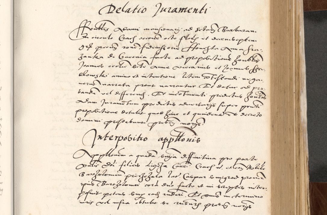 Zdjęcie nr 301 dla obiektu archiwalnego: Acta actorum causarum, sententiarum tam diffinitivarum quam interlocutoriam, obligationum, constitutionum, contractuum etc. coram reverendo patre domino Petro Porembski preposito Oswieczimensi, canonico et officiali Cracoviensi de anno Domini millesimo DºLº quarto, indictione duodecima, pontificatus sanctissimi in Christo patris et domini nostri domini Julii divina providencia papae eius nominis tercii, anno quarto, a die et mense infrasciptis continuantur