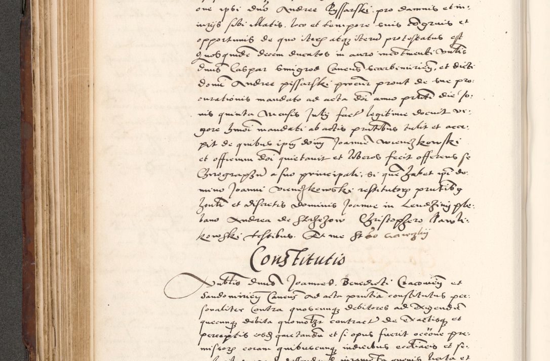 Zdjęcie nr 286 dla obiektu archiwalnego: Acta actorum causarum, sententiarum tam diffinitivarum quam interlocutoriam, obligationum, constitutionum, contractuum etc. coram reverendo patre domino Petro Porembski preposito Oswieczimensi, canonico et officiali Cracoviensi de anno Domini millesimo DºLº quarto, indictione duodecima, pontificatus sanctissimi in Christo patris et domini nostri domini Julii divina providencia papae eius nominis tercii, anno quarto, a die et mense infrasciptis continuantur