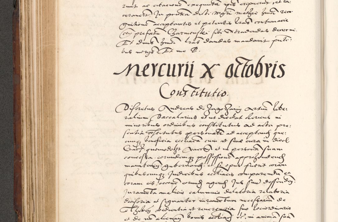 Zdjęcie nr 282 dla obiektu archiwalnego: Acta actorum causarum, sententiarum tam diffinitivarum quam interlocutoriam, obligationum, constitutionum, contractuum etc. coram reverendo patre domino Petro Porembski preposito Oswieczimensi, canonico et officiali Cracoviensi de anno Domini millesimo DºLº quarto, indictione duodecima, pontificatus sanctissimi in Christo patris et domini nostri domini Julii divina providencia papae eius nominis tercii, anno quarto, a die et mense infrasciptis continuantur