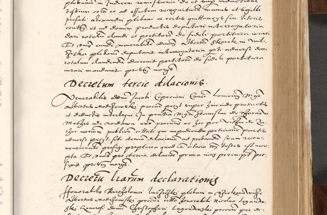 Zdjęcie nr 279 dla obiektu archiwalnego: Acta actorum causarum, sententiarum tam diffinitivarum quam interlocutoriam, obligationum, constitutionum, contractuum etc. coram reverendo patre domino Petro Porembski preposito Oswieczimensi, canonico et officiali Cracoviensi de anno Domini millesimo DºLº quarto, indictione duodecima, pontificatus sanctissimi in Christo patris et domini nostri domini Julii divina providencia papae eius nominis tercii, anno quarto, a die et mense infrasciptis continuantur