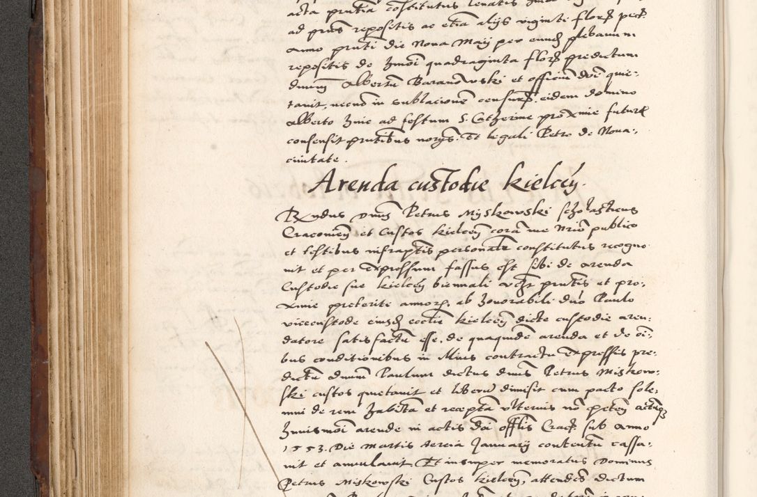 Zdjęcie nr 274 dla obiektu archiwalnego: Acta actorum causarum, sententiarum tam diffinitivarum quam interlocutoriam, obligationum, constitutionum, contractuum etc. coram reverendo patre domino Petro Porembski preposito Oswieczimensi, canonico et officiali Cracoviensi de anno Domini millesimo DºLº quarto, indictione duodecima, pontificatus sanctissimi in Christo patris et domini nostri domini Julii divina providencia papae eius nominis tercii, anno quarto, a die et mense infrasciptis continuantur