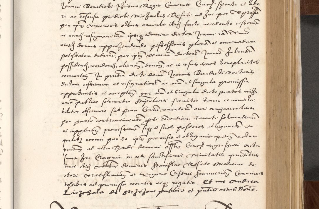 Zdjęcie nr 267 dla obiektu archiwalnego: Acta actorum causarum, sententiarum tam diffinitivarum quam interlocutoriam, obligationum, constitutionum, contractuum etc. coram reverendo patre domino Petro Porembski preposito Oswieczimensi, canonico et officiali Cracoviensi de anno Domini millesimo DºLº quarto, indictione duodecima, pontificatus sanctissimi in Christo patris et domini nostri domini Julii divina providencia papae eius nominis tercii, anno quarto, a die et mense infrasciptis continuantur