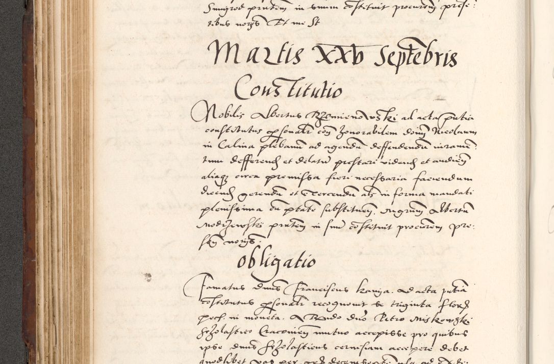 Zdjęcie nr 264 dla obiektu archiwalnego: Acta actorum causarum, sententiarum tam diffinitivarum quam interlocutoriam, obligationum, constitutionum, contractuum etc. coram reverendo patre domino Petro Porembski preposito Oswieczimensi, canonico et officiali Cracoviensi de anno Domini millesimo DºLº quarto, indictione duodecima, pontificatus sanctissimi in Christo patris et domini nostri domini Julii divina providencia papae eius nominis tercii, anno quarto, a die et mense infrasciptis continuantur