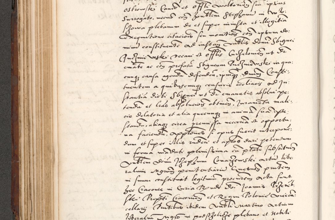 Zdjęcie nr 252 dla obiektu archiwalnego: Acta actorum causarum, sententiarum tam diffinitivarum quam interlocutoriam, obligationum, constitutionum, contractuum etc. coram reverendo patre domino Petro Porembski preposito Oswieczimensi, canonico et officiali Cracoviensi de anno Domini millesimo DºLº quarto, indictione duodecima, pontificatus sanctissimi in Christo patris et domini nostri domini Julii divina providencia papae eius nominis tercii, anno quarto, a die et mense infrasciptis continuantur