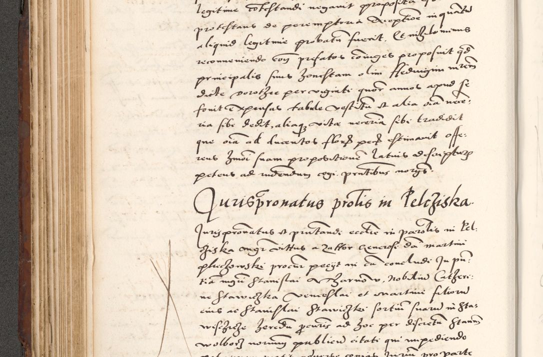 Zdjęcie nr 250 dla obiektu archiwalnego: Acta actorum causarum, sententiarum tam diffinitivarum quam interlocutoriam, obligationum, constitutionum, contractuum etc. coram reverendo patre domino Petro Porembski preposito Oswieczimensi, canonico et officiali Cracoviensi de anno Domini millesimo DºLº quarto, indictione duodecima, pontificatus sanctissimi in Christo patris et domini nostri domini Julii divina providencia papae eius nominis tercii, anno quarto, a die et mense infrasciptis continuantur