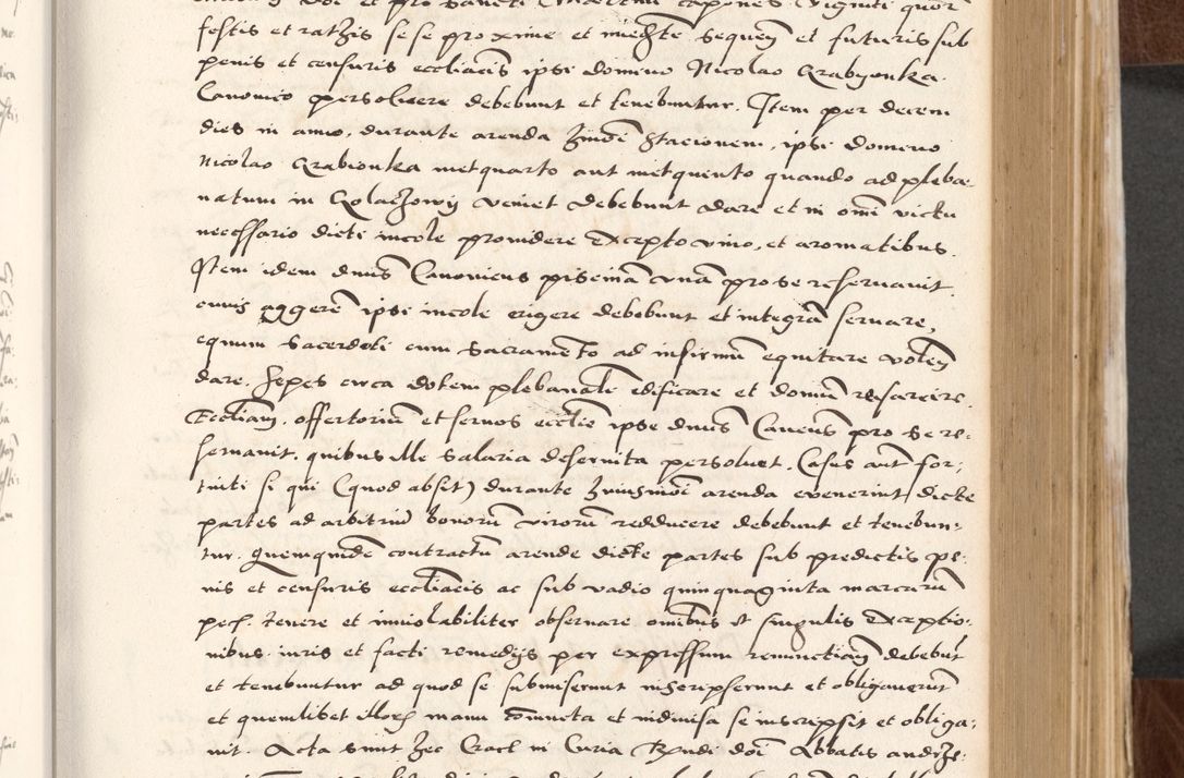 Zdjęcie nr 235 dla obiektu archiwalnego: Acta actorum causarum, sententiarum tam diffinitivarum quam interlocutoriam, obligationum, constitutionum, contractuum etc. coram reverendo patre domino Petro Porembski preposito Oswieczimensi, canonico et officiali Cracoviensi de anno Domini millesimo DºLº quarto, indictione duodecima, pontificatus sanctissimi in Christo patris et domini nostri domini Julii divina providencia papae eius nominis tercii, anno quarto, a die et mense infrasciptis continuantur