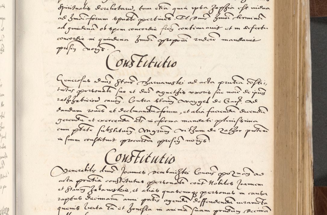 Zdjęcie nr 233 dla obiektu archiwalnego: Acta actorum causarum, sententiarum tam diffinitivarum quam interlocutoriam, obligationum, constitutionum, contractuum etc. coram reverendo patre domino Petro Porembski preposito Oswieczimensi, canonico et officiali Cracoviensi de anno Domini millesimo DºLº quarto, indictione duodecima, pontificatus sanctissimi in Christo patris et domini nostri domini Julii divina providencia papae eius nominis tercii, anno quarto, a die et mense infrasciptis continuantur