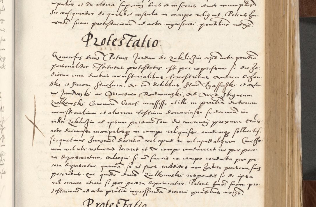 Zdjęcie nr 227 dla obiektu archiwalnego: Acta actorum causarum, sententiarum tam diffinitivarum quam interlocutoriam, obligationum, constitutionum, contractuum etc. coram reverendo patre domino Petro Porembski preposito Oswieczimensi, canonico et officiali Cracoviensi de anno Domini millesimo DºLº quarto, indictione duodecima, pontificatus sanctissimi in Christo patris et domini nostri domini Julii divina providencia papae eius nominis tercii, anno quarto, a die et mense infrasciptis continuantur