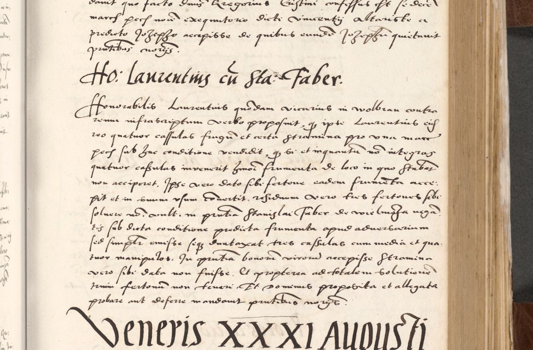 Zdjęcie nr 225 dla obiektu archiwalnego: Acta actorum causarum, sententiarum tam diffinitivarum quam interlocutoriam, obligationum, constitutionum, contractuum etc. coram reverendo patre domino Petro Porembski preposito Oswieczimensi, canonico et officiali Cracoviensi de anno Domini millesimo DºLº quarto, indictione duodecima, pontificatus sanctissimi in Christo patris et domini nostri domini Julii divina providencia papae eius nominis tercii, anno quarto, a die et mense infrasciptis continuantur