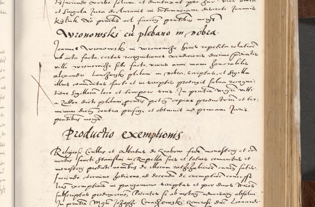 Zdjęcie nr 221 dla obiektu archiwalnego: Acta actorum causarum, sententiarum tam diffinitivarum quam interlocutoriam, obligationum, constitutionum, contractuum etc. coram reverendo patre domino Petro Porembski preposito Oswieczimensi, canonico et officiali Cracoviensi de anno Domini millesimo DºLº quarto, indictione duodecima, pontificatus sanctissimi in Christo patris et domini nostri domini Julii divina providencia papae eius nominis tercii, anno quarto, a die et mense infrasciptis continuantur