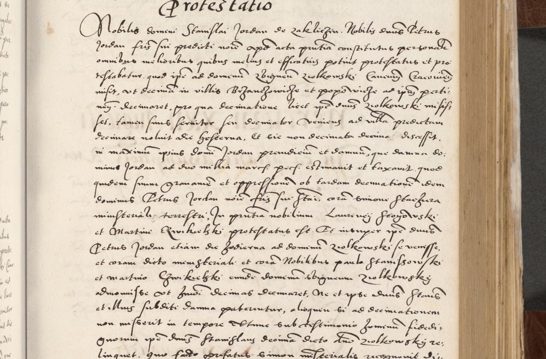 Zdjęcie nr 217 dla obiektu archiwalnego: Acta actorum causarum, sententiarum tam diffinitivarum quam interlocutoriam, obligationum, constitutionum, contractuum etc. coram reverendo patre domino Petro Porembski preposito Oswieczimensi, canonico et officiali Cracoviensi de anno Domini millesimo DºLº quarto, indictione duodecima, pontificatus sanctissimi in Christo patris et domini nostri domini Julii divina providencia papae eius nominis tercii, anno quarto, a die et mense infrasciptis continuantur