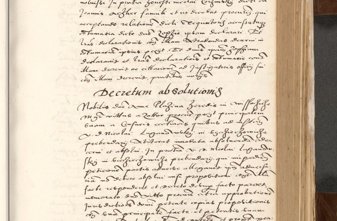 Zdjęcie nr 409 dla obiektu archiwalnego: Acta actorum causarum, sententiarum tam diffinitivarum quam interlocutoriam, obligationum, constitutionum, contractuum etc. coram reverendo patre domino Petro Porembski preposito Oswieczimensi, canonico et officiali Cracoviensi de anno Domini millesimo DºLº quarto, indictione duodecima, pontificatus sanctissimi in Christo patris et domini nostri domini Julii divina providencia papae eius nominis tercii, anno quarto, a die et mense infrasciptis continuantur