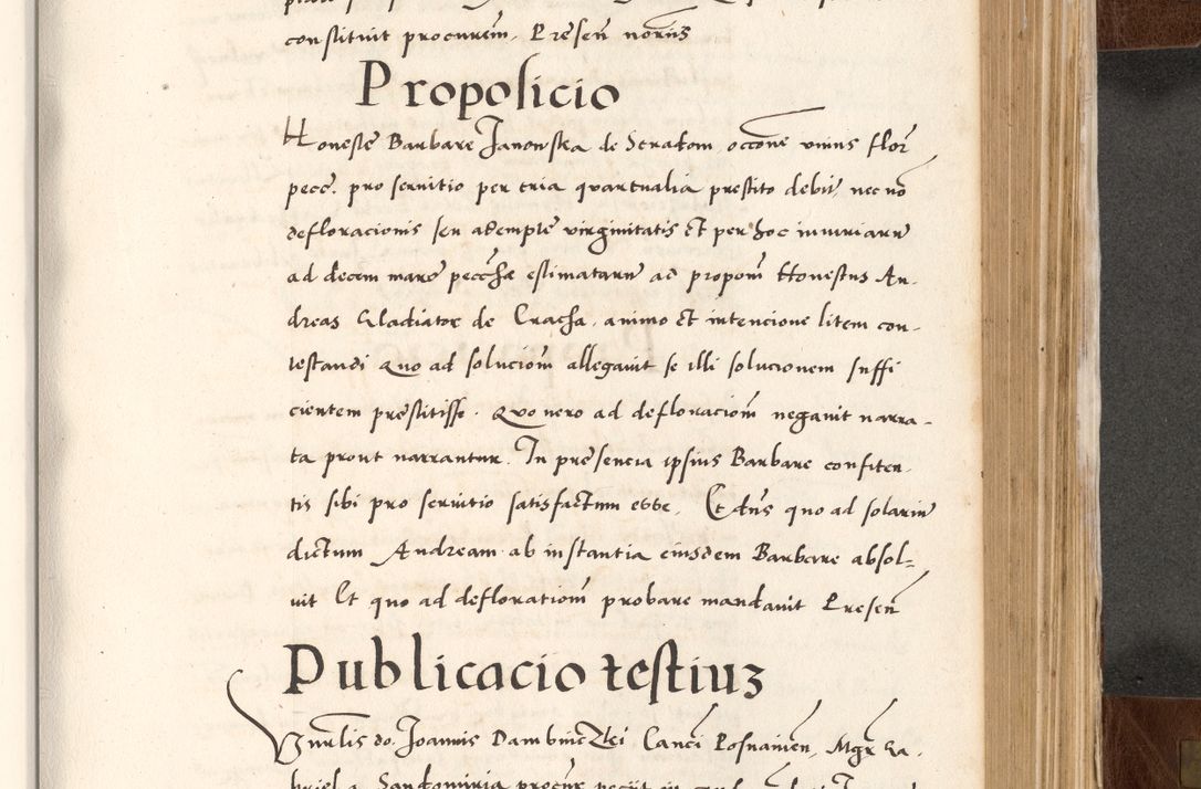 Zdjęcie nr 607 dla obiektu archiwalnego: Acta actorum causarum, sententiarum tam diffinitivarum quam interlocutoriam, obligationum, constitutionum, contractuum etc. coram reverendo patre domino Petro Porembski preposito Oswieczimensi, canonico et officiali Cracoviensi de anno Domini millesimo DºLº quarto, indictione duodecima, pontificatus sanctissimi in Christo patris et domini nostri domini Julii divina providencia papae eius nominis tercii, anno quarto, a die et mense infrasciptis continuantur
