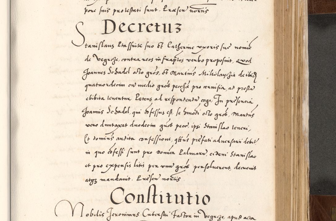 Zdjęcie nr 597 dla obiektu archiwalnego: Acta actorum causarum, sententiarum tam diffinitivarum quam interlocutoriam, obligationum, constitutionum, contractuum etc. coram reverendo patre domino Petro Porembski preposito Oswieczimensi, canonico et officiali Cracoviensi de anno Domini millesimo DºLº quarto, indictione duodecima, pontificatus sanctissimi in Christo patris et domini nostri domini Julii divina providencia papae eius nominis tercii, anno quarto, a die et mense infrasciptis continuantur